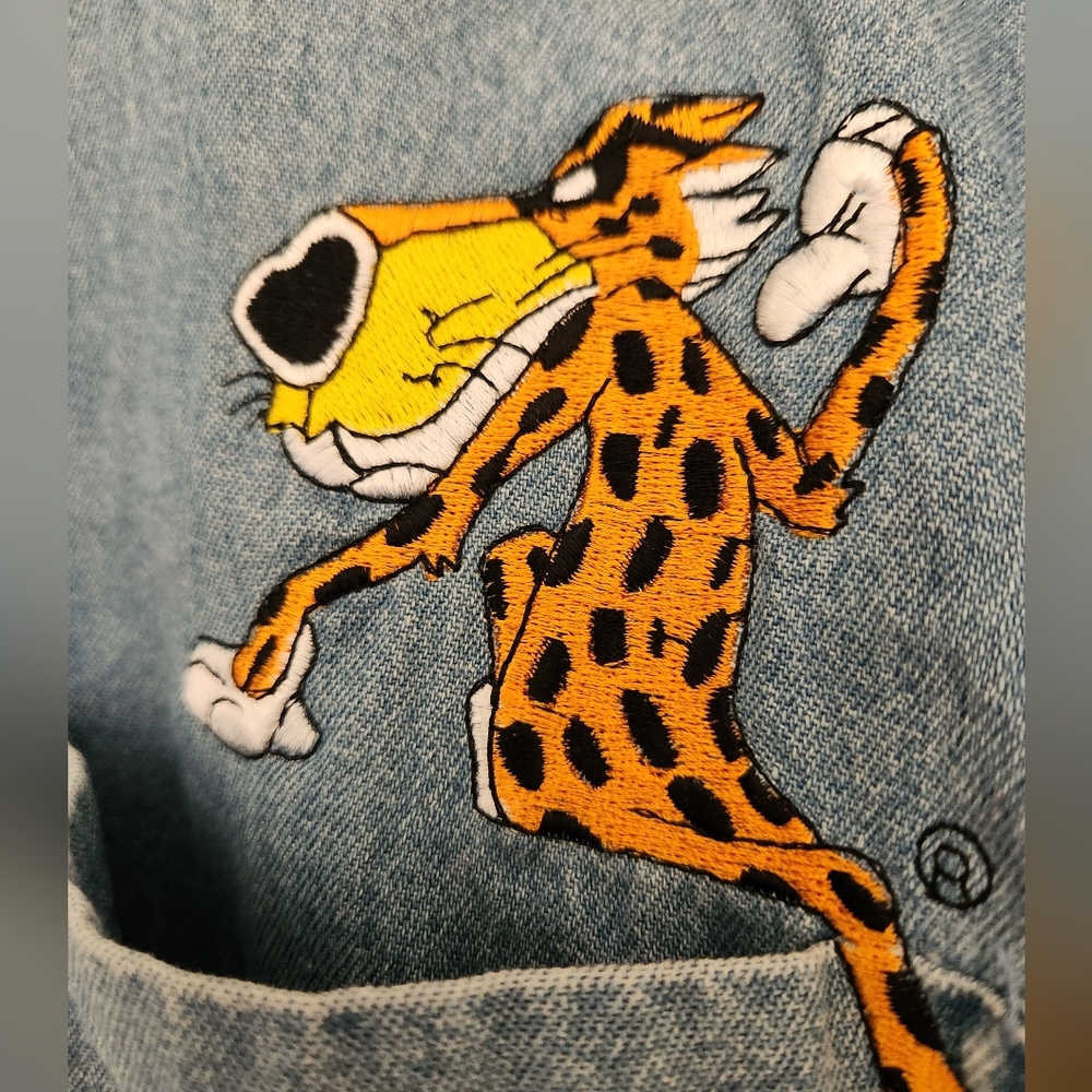 Vintage Chester Cheetah Denim Shirt, SIZE M (Unisex) - Picture 3 of 7